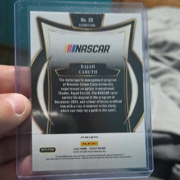 Panini NASCAR Racing Card with Black and Gold Accents - Picture 2 of 3
